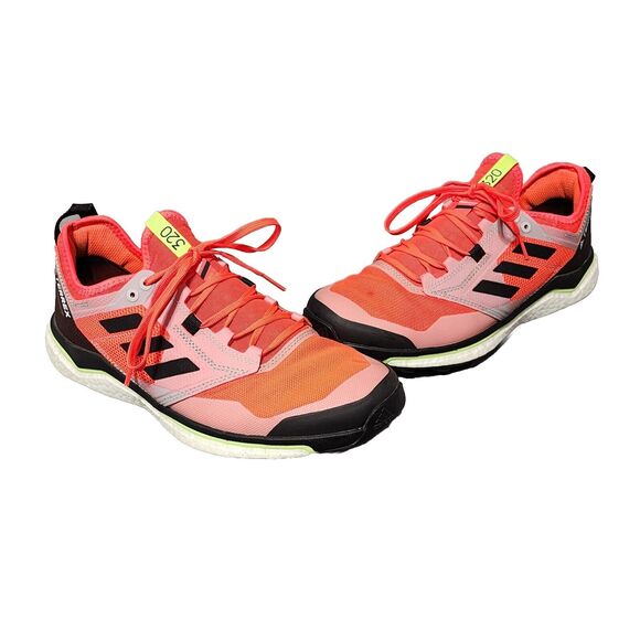 Adidas Men's 8 Terrex Agravic XT Ultra Trail Running Shoes Solar Red Black Gray - Picture 1 of 15